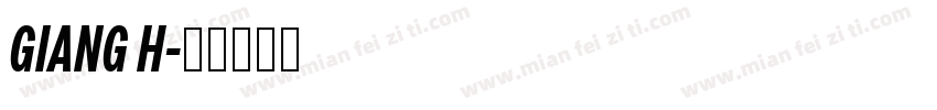 GIANG H字体转换